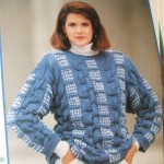 tuck and slip stitch sweater