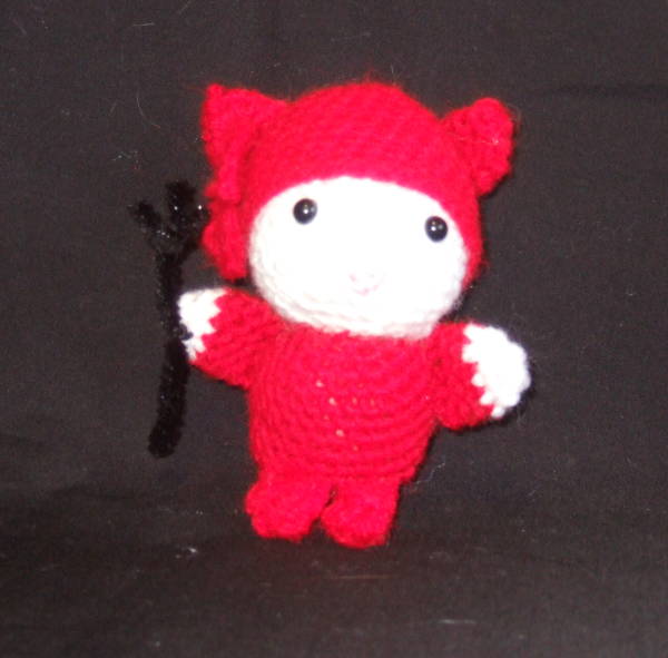crochet hello kitty devil